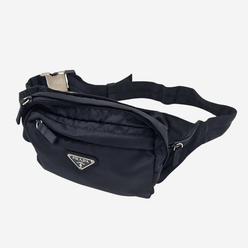 SORT NYLON BÆLTETASKE