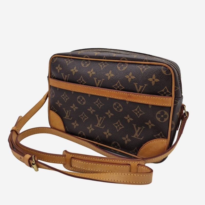 Brown Canvas Louis Vuitton Trocadero 27 Cloth ref.934559 - Joli Closet