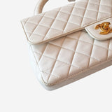 vintage top handle parent kelly flap bag