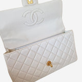 vintage top handle parent kelly flap bag