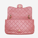 PEARLY PINK CLASSIC JEWELED FLAP BAG
