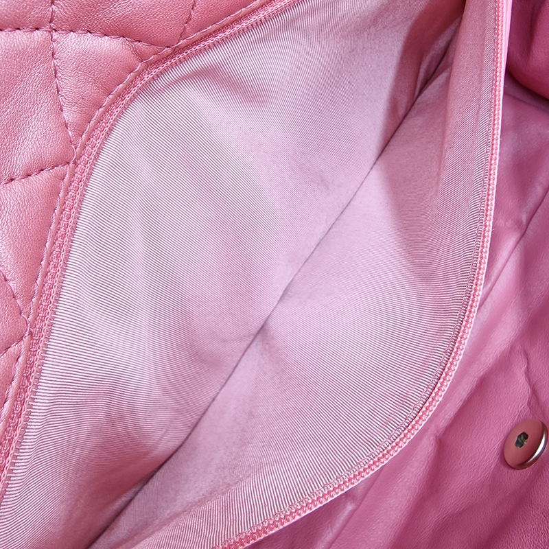 PEARLY PINK CLASSIC JEWELED FLAP BAG