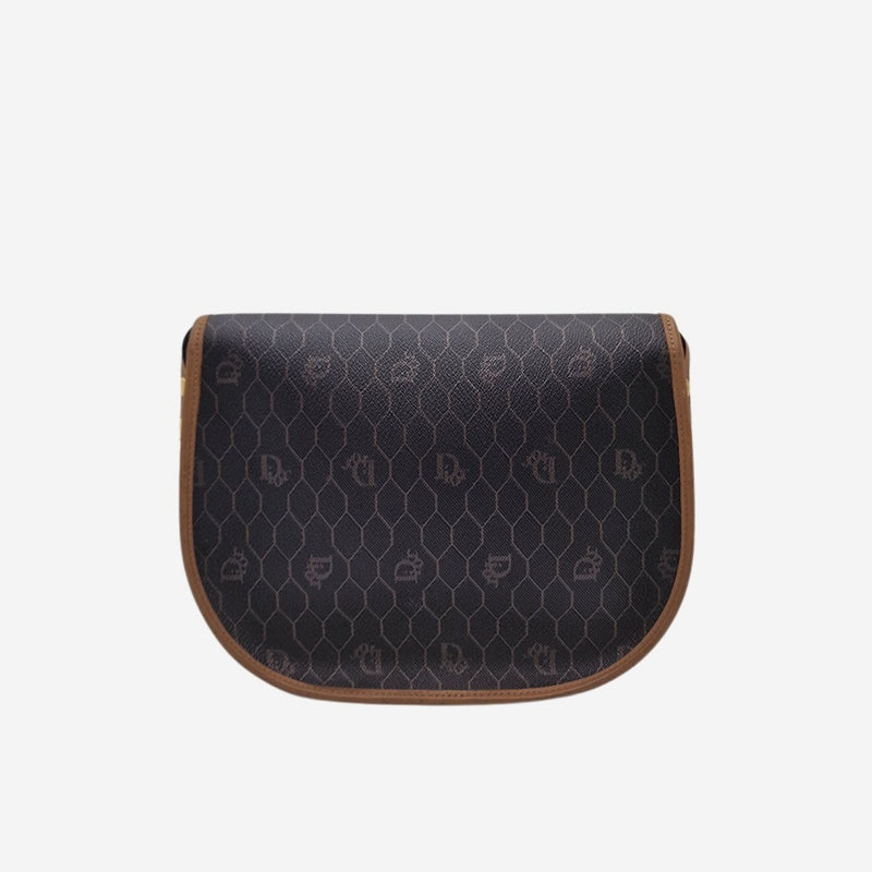 vintage honeycomb coated canvas crossbody