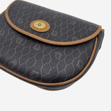 vintage honeycomb coated canvas crossbody