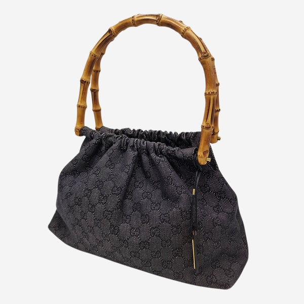 GG canvas bamboo skuldertaske