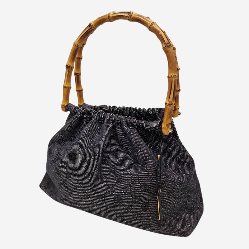 GG canvas bamboo skuldertaske