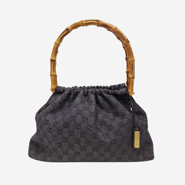 GG canvas bamboo skuldertaske