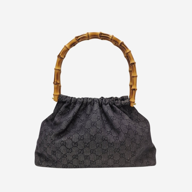 GG canvas bamboo skuldertaske