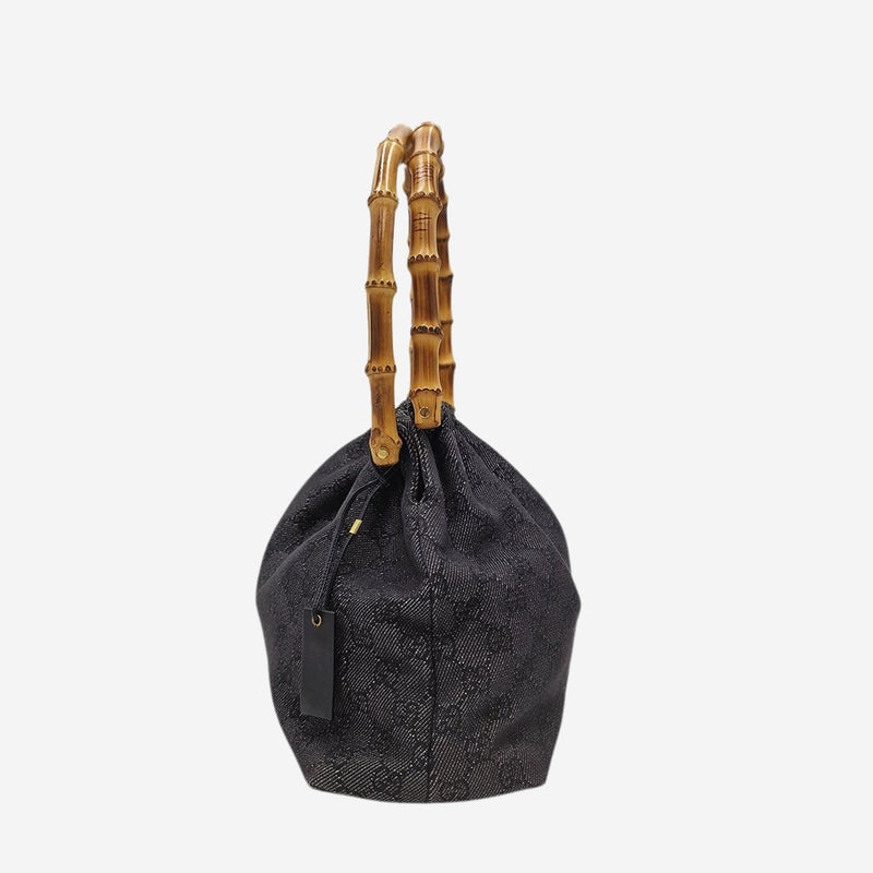 GG canvas bamboo skuldertaske