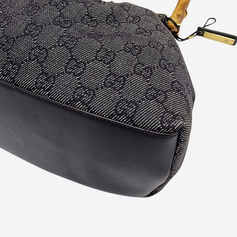 GG canvas bamboo skuldertaske