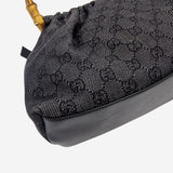 GG canvas bamboo skuldertaske