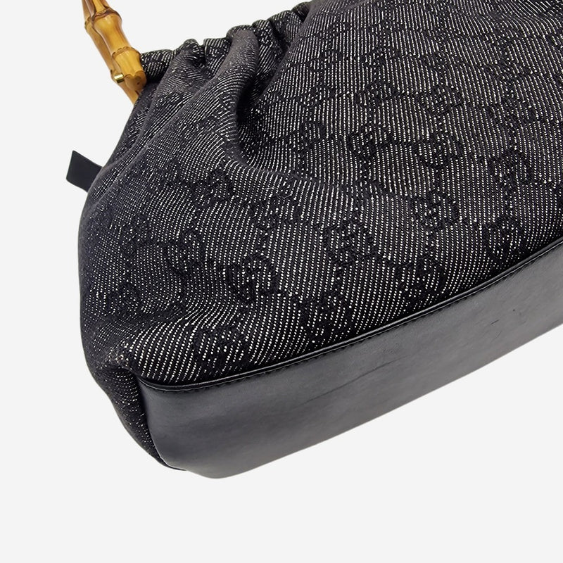 GG canvas bamboo skuldertaske