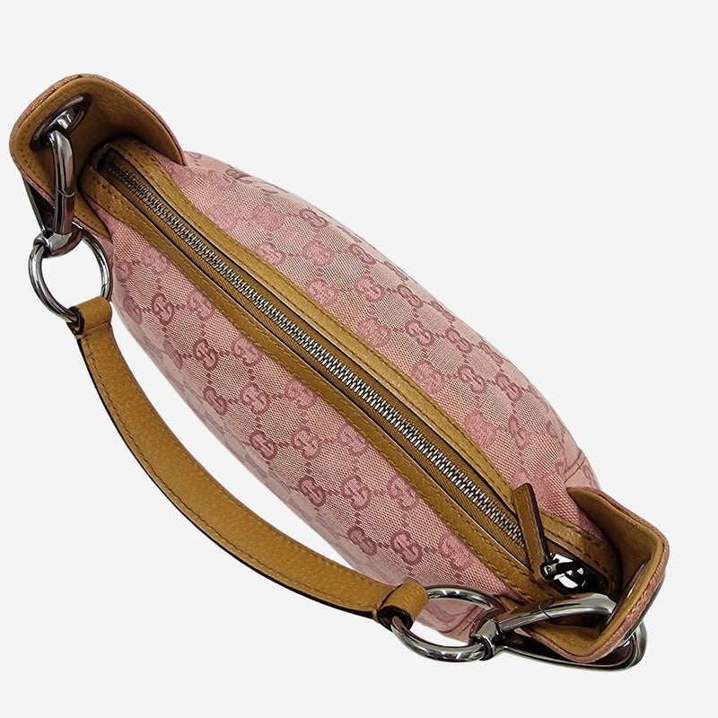 pink GG canvas skuldertaske