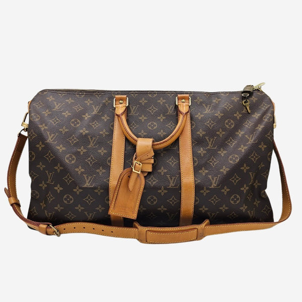 MONOGRAM CANVAS KEEPALL BANDOULIERE 50