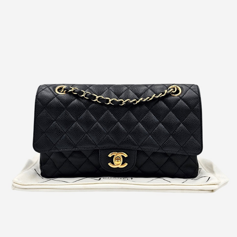 CAVIAR MEDIUM CLASSIC DOUBLE FLAP