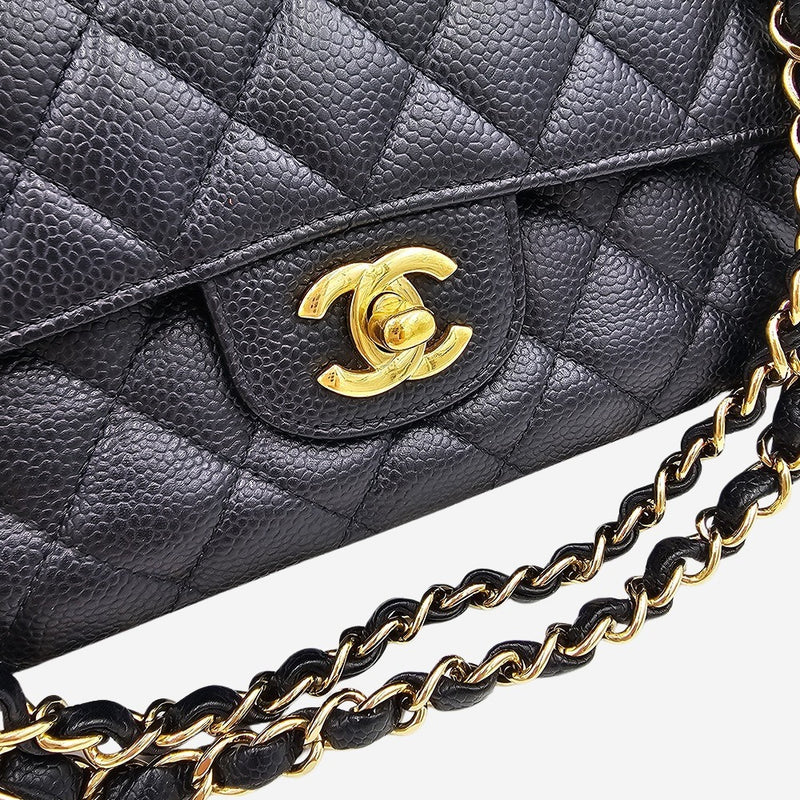 CAVIAR MEDIUM CLASSIC DOUBLE FLAP