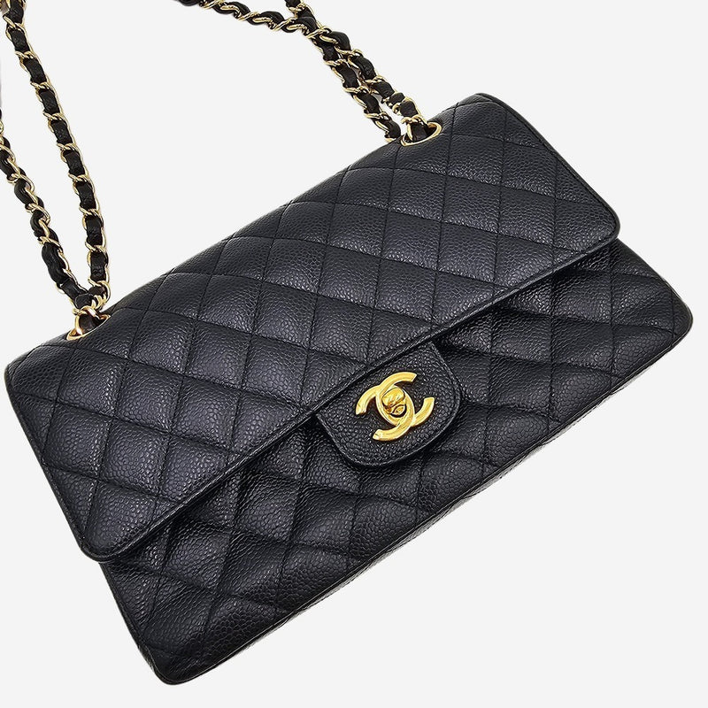 CAVIAR MEDIUM CLASSIC DOUBLE FLAP