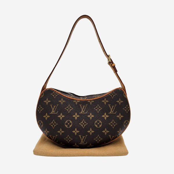 MONOGRAM CANVAS CROISSANT PM