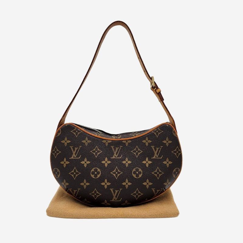 MONOGRAM CANVAS CROISSANT PM