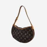 MONOGRAM CANVAS CROISSANT PM