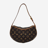 MONOGRAM CANVAS CROISSANT PM