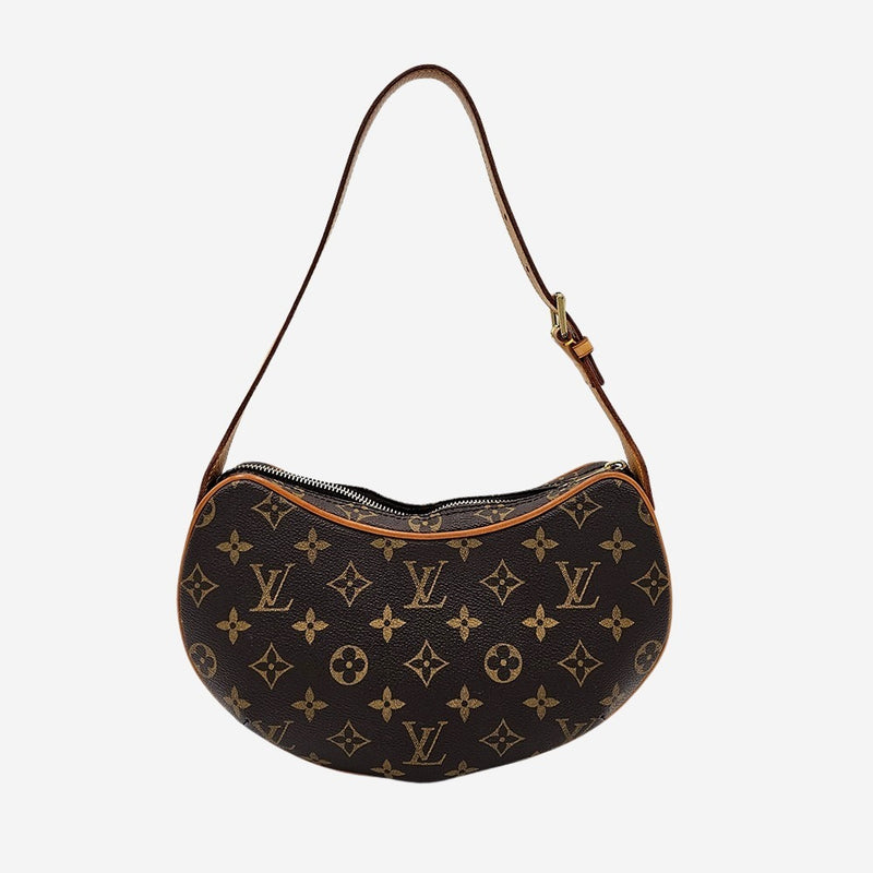 MONOGRAM CANVAS CROISSANT PM