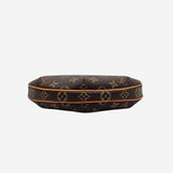 MONOGRAM CANVAS CROISSANT PM