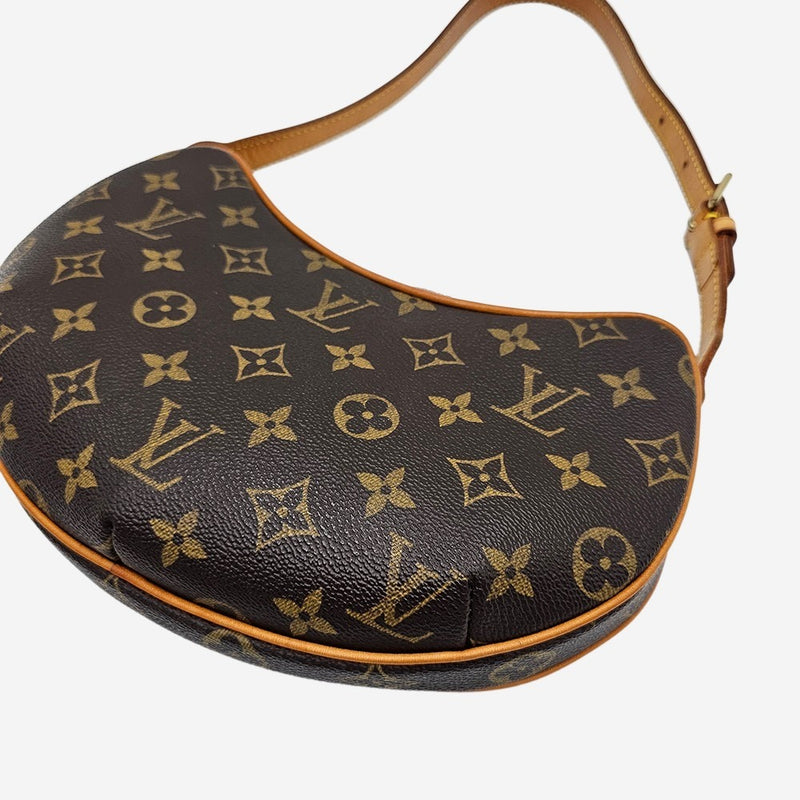 MONOGRAM CANVAS CROISSANT PM