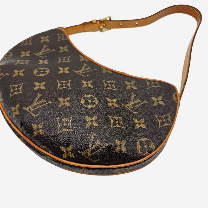MONOGRAM CANVAS CROISSANT PM