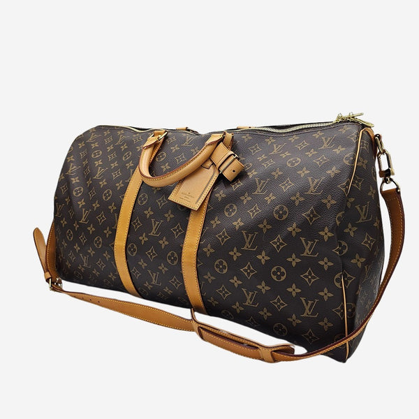 MONOGRAM CANVAS KEEPALL 55 BANDOULIERE