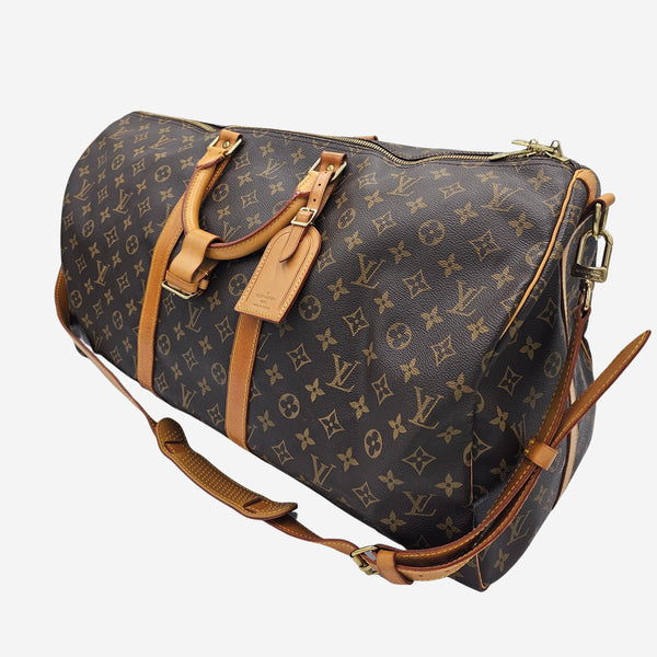 MONOGRAM CANVAS KEEPALL 55 BANDOULIERE