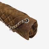 Medium ruskind single flap bag