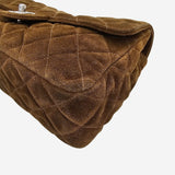 Medium ruskind single flap bag