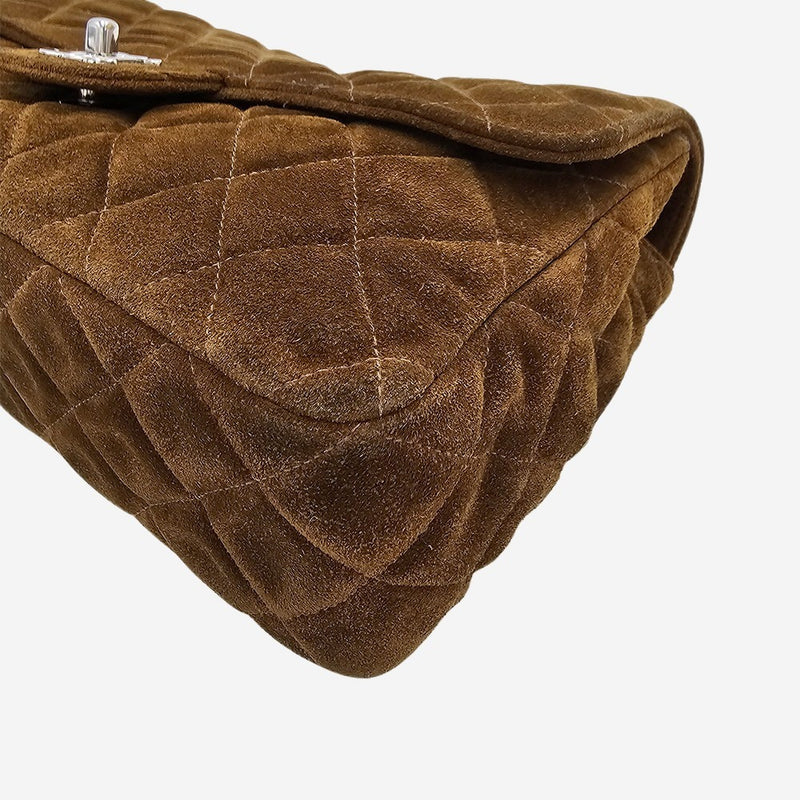 Medium ruskind single flap bag