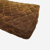 Medium ruskind single flap bag