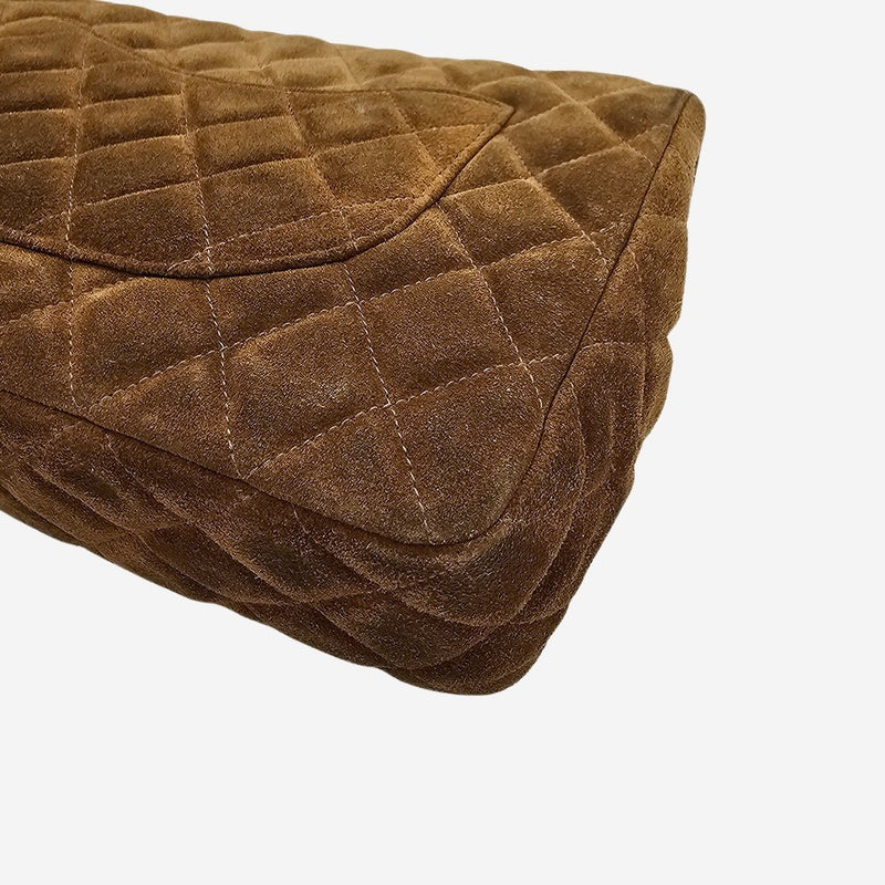 Medium ruskind single flap bag