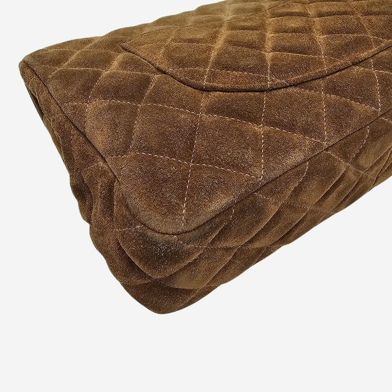 Medium ruskind single flap bag