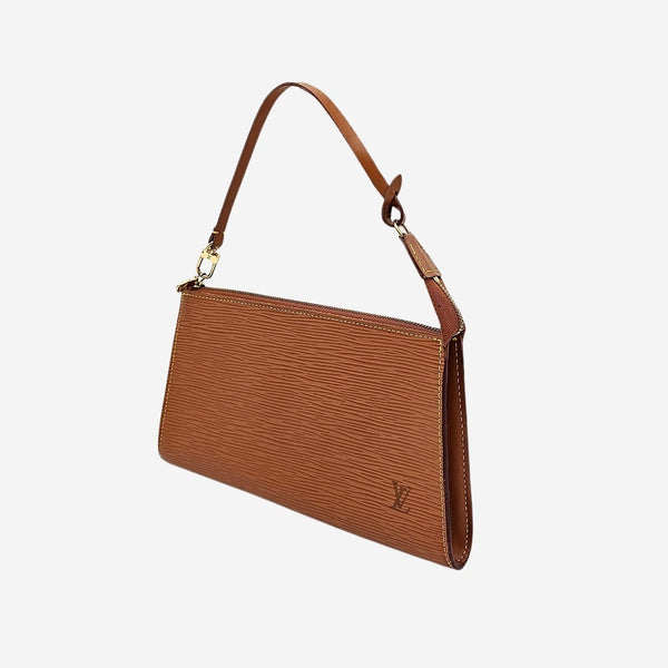 BRUN EPI LÆDER POCHETTE ACCESSOIRES