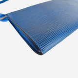 BLÅ EPI LÆDER POCHETTE ACCESSOIRES