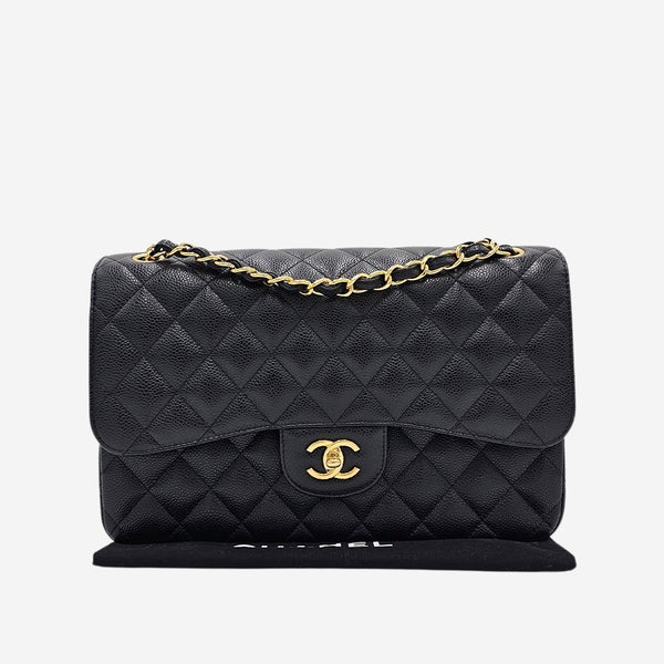 LARGE SORT CAVIAR CLASSIC DOUBLE FLAP