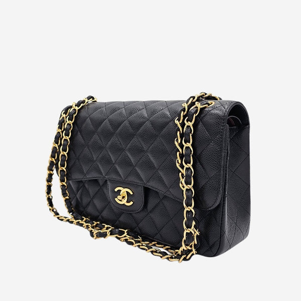 LARGE SORT CAVIAR CLASSIC DOUBLE FLAP
