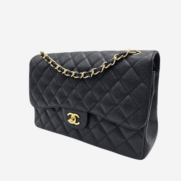 LARGE SORT CAVIAR CLASSIC DOUBLE FLAP