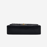 RARE CHEVRON NAVY MEDIUM CLASSIC DOUBLE FLAP