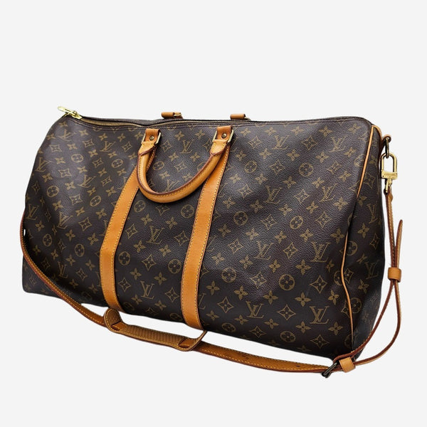 MONOGRAM CANVAS KEEPALL 55 BANDOULIERE