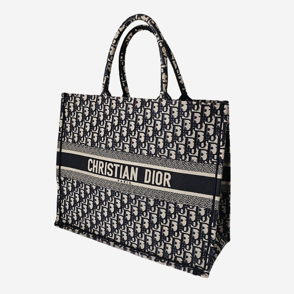 Large Oblique canvas book Tote