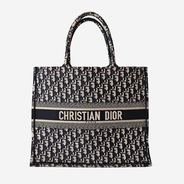 Large Oblique canvas book Tote