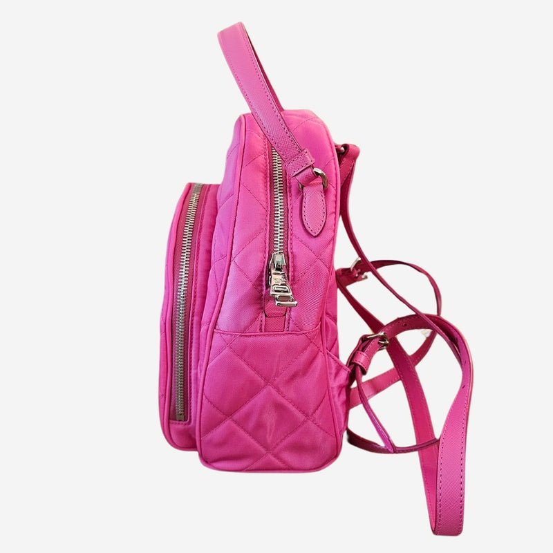 fuchsia nylon rygsæk