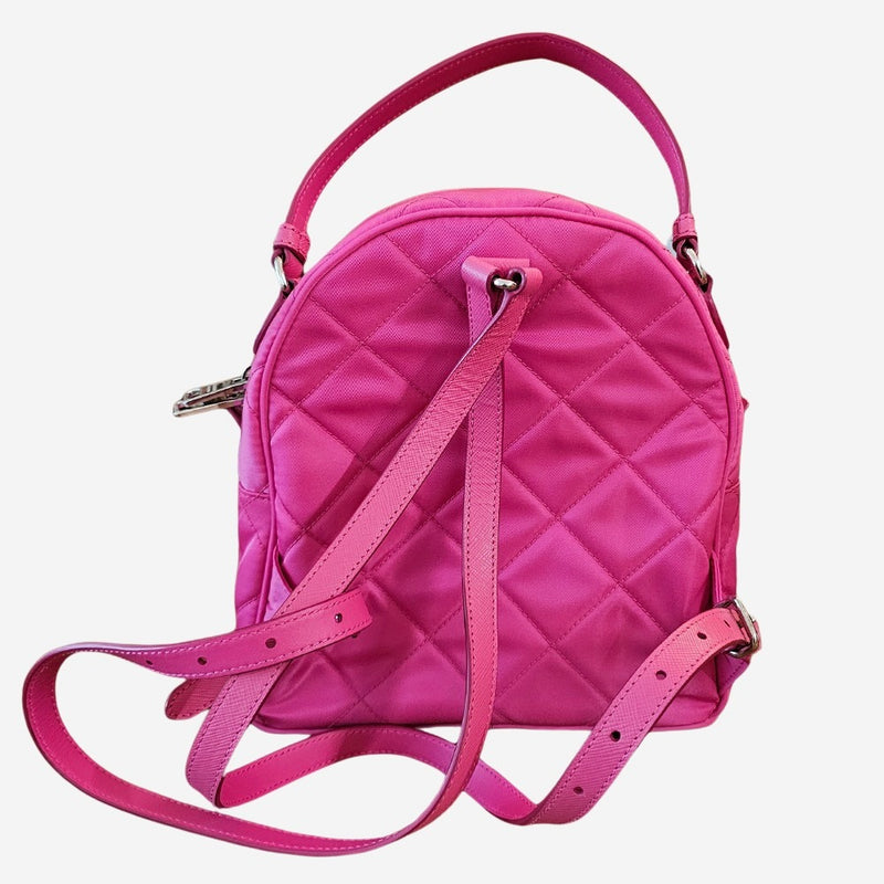 fuchsia nylon rygsæk