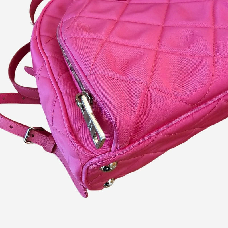 fuchsia nylon rygsæk