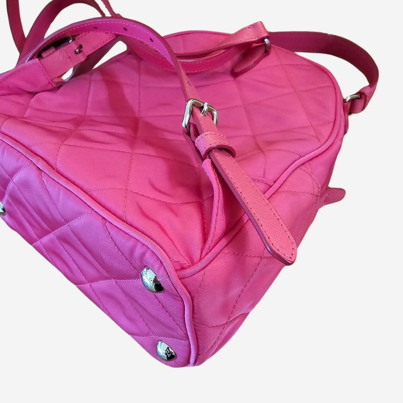 fuchsia nylon rygsæk